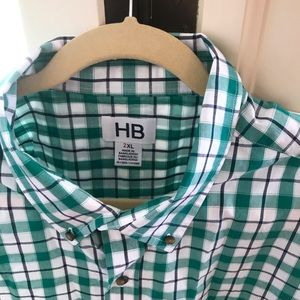 2XL Harbor Bay plaid button down
